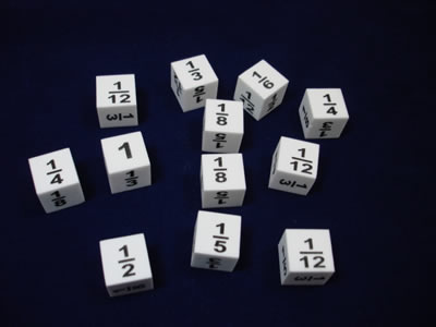 Fraction Dice (12pcs/set)