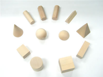 Geometric Solids Set of 12