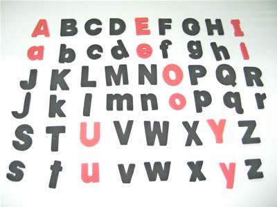 Foam Magnetic Letters