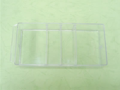 Clear Plastic Tray & Slot