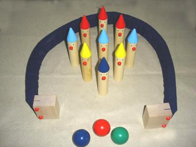 Mini Wooden Bowling