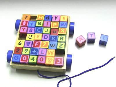 Letter & Number Cubes Cart